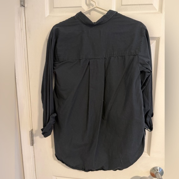 Anthropologie Charcoal Button-Down Shirt - Picture 3 of 3